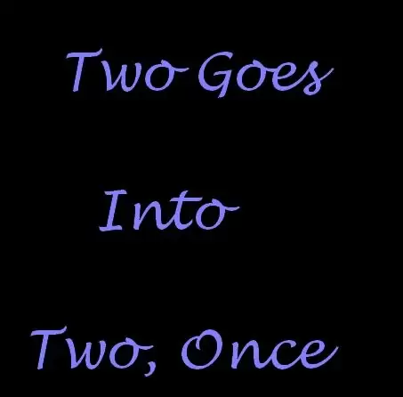 Two Goes Into Two Once (1970)