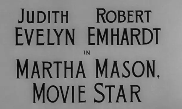 Martha Mason Movie Star (1957)